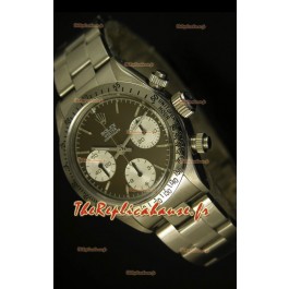 Cosmographe Rolex Daytona 6263 avec cadran couleur café et lunette acier