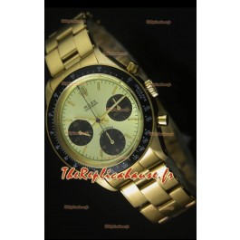 Cosmographe Rolex Daytona 6263 avec cadran métallique dans boîtier or