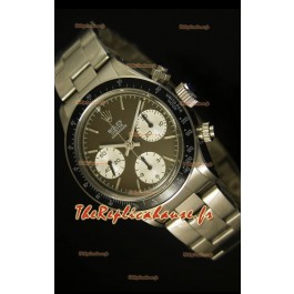 Cosmographe Rolex Daytona 6263 avec cadran couleur café et lunette noire