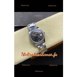 Montre Rolex Super Clone Datejust 31 mm Cadran Gris Oyster Super Clone