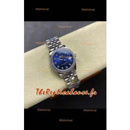 Montre Rolex Super Clone Datejust 31 mm à cadran bleu Jubilee Super Clone