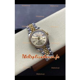 Montre Rolex Super Clone Datejust 31 mm, cadran or jaune, Super Clone
