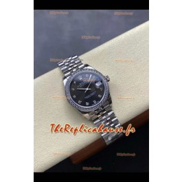 Montre Rolex Super Clone Datejust 31 mm, cadran gris, boîtier acier, Super Clone