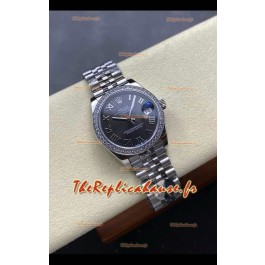 Montre Rolex Super Clone Datejust 31 mm, cadran gris, boîtier acier, Super Clone