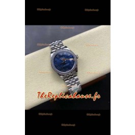 Montre Rolex Super Clone Datejust 31 mm à cadran bleu marine