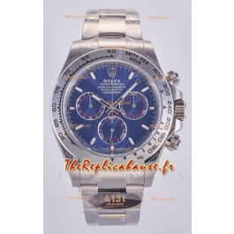 Rolex Daytona 126509 Cadran bleu Index bâtons Montre Super Clone MVMT balancier libre