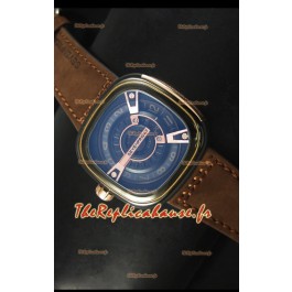SevenFriday M2-2 avec boîtier avec revêtement PVD noir - Qualité miroir 