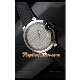 Ballon De Cartier Montre Automatique Suisse avec Bracelet en Cuir - 42 mm