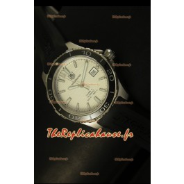 Montre suisse à cadran blanc Tag Heuer Aquaracer Calibre 5 - Édition miroir 1:1