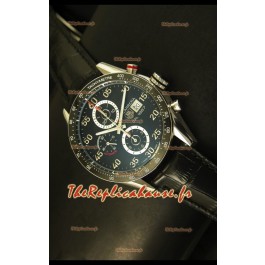 Montre à cadran noir Tag Heuer Carrera Calibre 1887 - Réplique miroir 1:1 