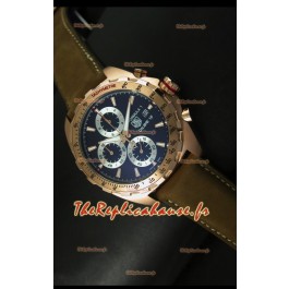 Montre or rose Tag Heuer Calibre 16 avec cadran noir