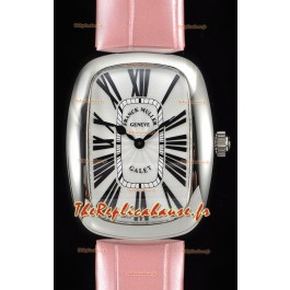 Franck Muller Galet Quartz montre réplique suisse pour les dames bracelet rose
