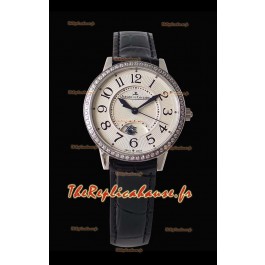 Jaeger-LeCoultre Rendez-vous nuit & jour Medium montre suisse en acier à miroir 1:1