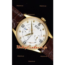 Jaeger LeCoultre Master Control montre réplique suisse en or jaune