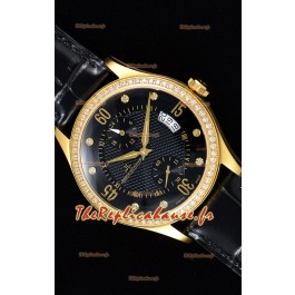 Jaeger LeCoultre Master Control montre réplique suisse en or jaune