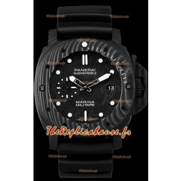 Panerai Marina Militare Carbotech montre suisse submersible de 47 mm à miroir 1:1