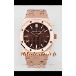Audemars Piguet Royal Oak 33MM Cadran or rose marron Montre réplique 1:1 