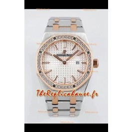 Audemars Piguet Royal Oak 33MM Boîtier bicolore Cadran blanc Réplique 1:1