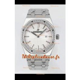 Audemars Piguet Royal Oak 33MM 904L cadran blanc noir réplique 1:1