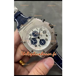 Audemars Piguet Royal Oak Offshore Chronographe Cadran blanc Acier 904L Mouvement 1:1 Mirror 3126