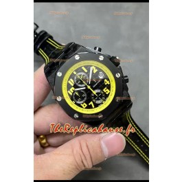 Audemars Piguet Chronographe Royal Oak Offshore Bumble Bee Cadran noir - Boîtier en carbone forgé