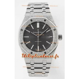 Audemars Piguet Royal Oak 15410BC 41MM Cadran Gris 904L Acier Mouvement CALIBRE 3120 Réplique Miroir 1:1