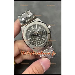 Audemars Piguet Montre Royal Oak 37MM en acier 904L avec cadran gris et mouvement 3120 - Réplique miroir 1:1