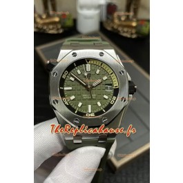 Montre Audemars Piguet Royal Oak Ultimate Réplique Suisse 1:1 Cadran Vert Mouvement Cal.4308