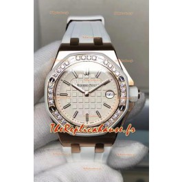 Audemars Piguet Royal Oak Offshore 37MM Swiss Quartz Réplique Miroir 1:1 Montres en or rose