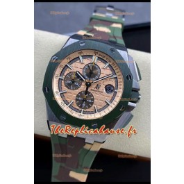 Audemars Piguet Royal Oak Offshore CAMO 44MM Chronographe Montres Réplique Miroir 1:1 - Acier 904L