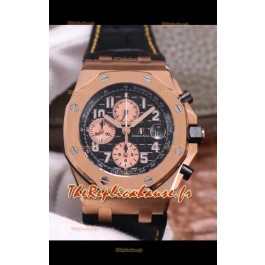 Montre Audemars Piguet Royal Oak Offshore Chronographe Or Rose 904L Acier 1 : 1 Miroir 3126 Mouvement