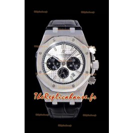 Chronographe Audemars Piguet Royal Oak Cadran blanc 904L Réplique miroir 1:1 en acier