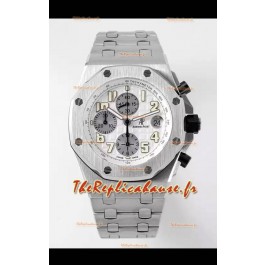 Audemars Piguet Royal Oak Offshore Chronographe cadran blanc Montre réplique miroir 1:1 - Acier 904L
