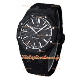 Audemars Piguet Royal Oak Ref.15400 Montre boîtier carbone forgé Cadran noir Montre réplique 1:1
