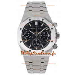 Audemars Piguet Chronographe Royal Oak Réplique 1:1 - Acier 904L - Cadran noir 41MM
