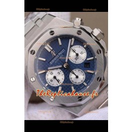 Audemars Piguet Royal Oak Chronographe Cadran Bleu Bracelet Acier Réplique Montre Suisse