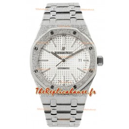 Audemars Piguet Royal Oak Frosted 37MM Cadran blanc automatique Montre réplique 1:1
