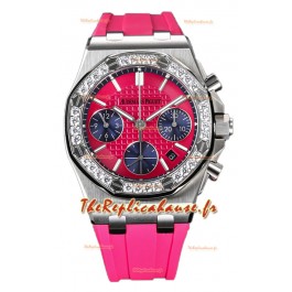 Audemars Piguet Royal Oak Offshore Chronographe cadran rose 37MM - Réplique Montre Suisse 
