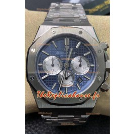 Audemars Piguet Royal Oak Chronograph Cadran bleu Bracelet acier Réplique montre suisse