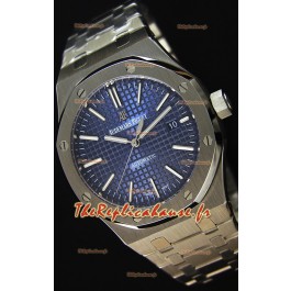 Audemars Piguet Royal Oak 41MM cadran bleu Bracelet en acier - 1:1 Miroir Édition Ultime