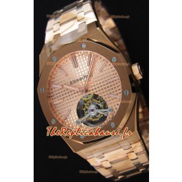 Audemars Piguet Royal Oak Tourbillon 41mm Montre Extra-Thin Cadran en or rose 