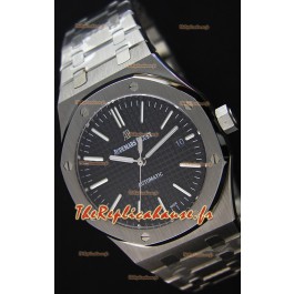 Audemars Piguet Royal Oak 41MM cadran noir Bracelet en acier - 1:1 Miroir Édition Ultime
