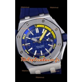 Montre Audemars Piguet Royal Oak Diver Cadran Bleu Qualité 1:1 Mouvement 3120 Acier 904L Réplique suisse