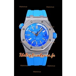 Montre Audemars Piguet Royal Oak Diver Cadran bleu clair Qualité 1:1 Mouvement 3120 Acier 904L Réplique Suisse