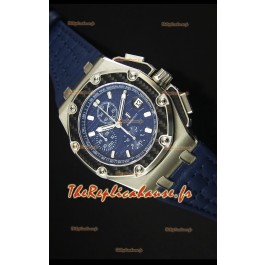 Montre Suisse Royal Oak Offshore Juan Pablo Montoya Audemars Piguet Mouvement 3120 Cadran Bleu - 1:1 Miroir