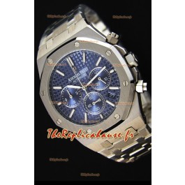 Montre Audemars Piguet Royal Oak Suisse réplique à Chronographe en quartz avec un cadran bleu -41 mm