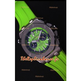 Montre Audemars Piguet Royal Oak Offshore Suisse réplique à Chronographe de plongée à quartz en Vert