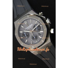 Montre Audemars Piguet Royal Oak Suisse à Chronographe avec Cadran Gris ardoise et un Bracelet en Caoutchouc Réplique 