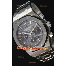 Montre Audemars Piguet Royal Oak Suisse Répliquée à Chronographe avec Cadran Gris ardoise et un Bracelet d’acier 