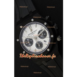 Montre Audemars Piguet Royal Oak Suisse à Chronographe Cadran argenté et Sous-Cadran noir Réplique